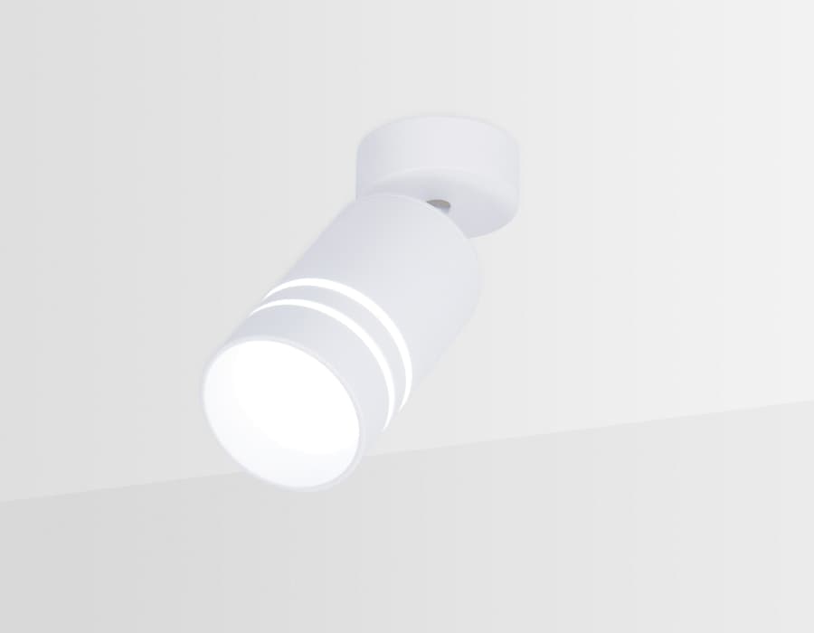 Поворотный светодиодный точечный светильник TN245 WH/S белый/песок LED 4200K 5W D60*100 Ambrella Light 5