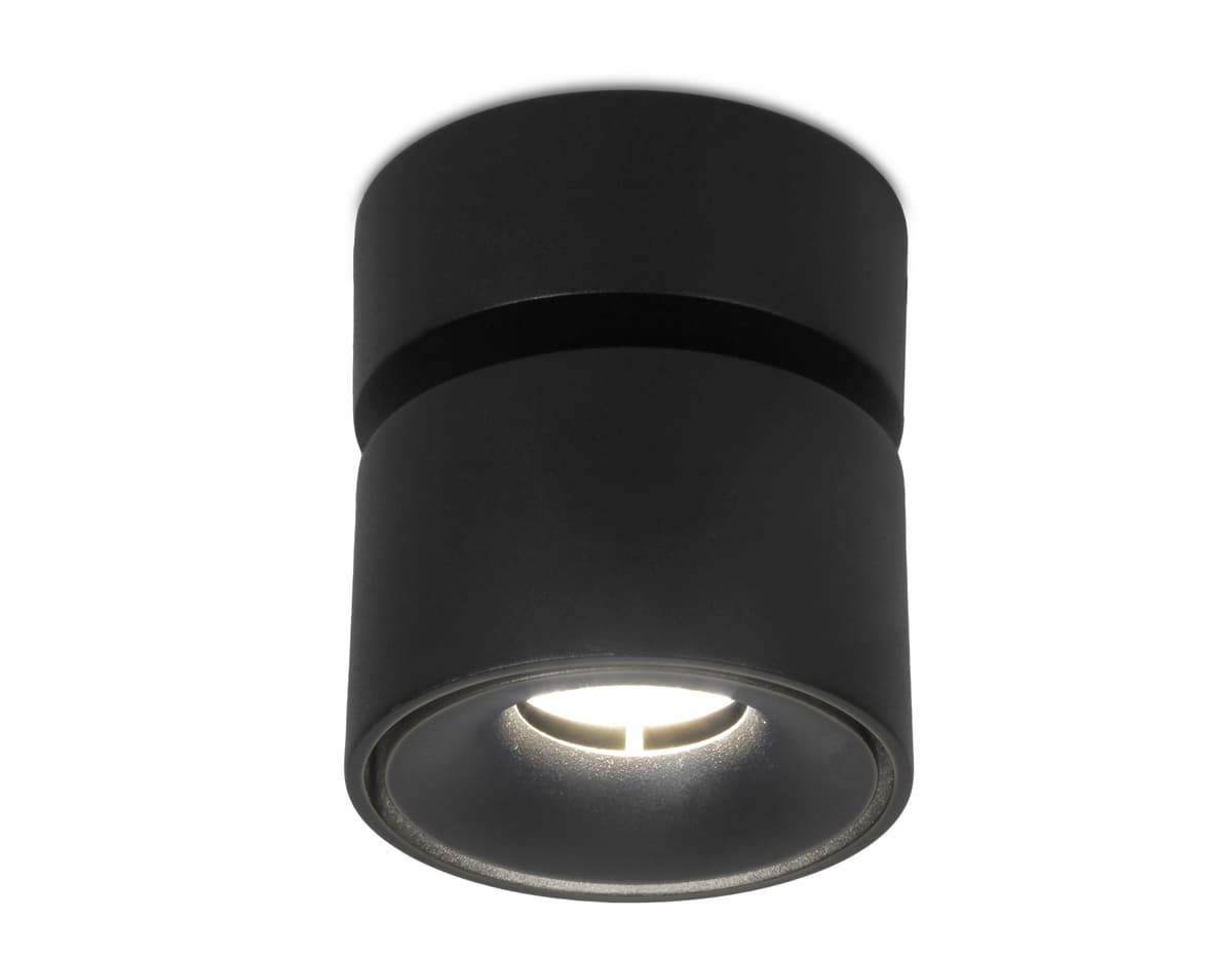 Накладной поворотный светодиодный светильник TN269 SBK черный песок LED 4200K 7W D75*83 Ambrella Light 12