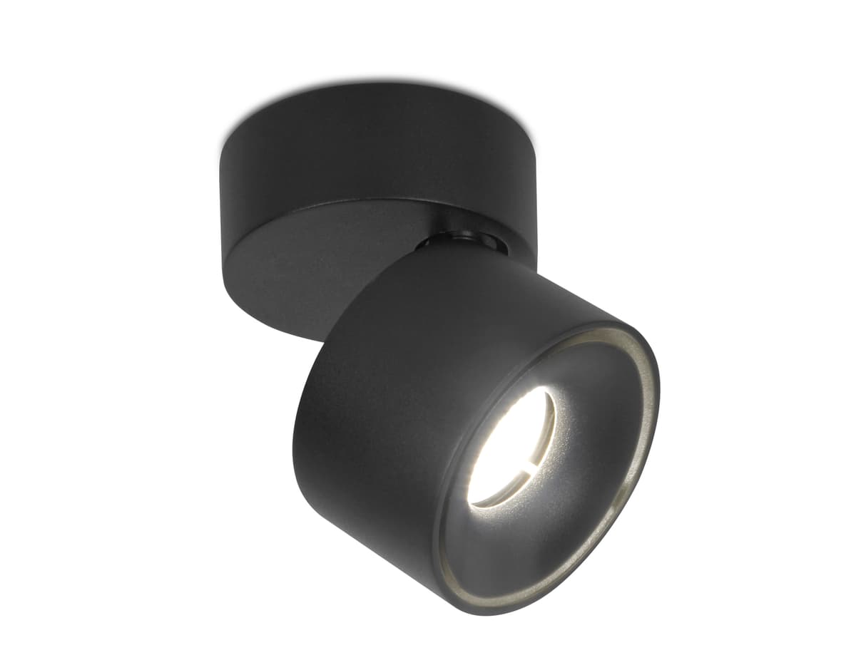 Накладной поворотный светодиодный светильник TN269 SBK черный песок LED 4200K 7W D75*83 Ambrella Light 9