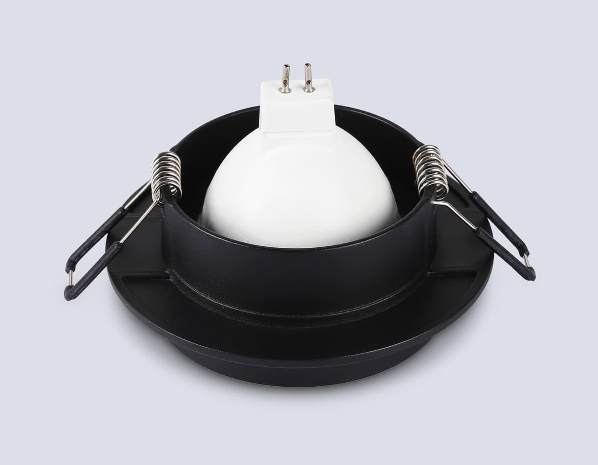 Встраиваемый точечный светильник GU5.3 TN30708 BK черный GU5.3 D92*36 Ambrella Light 11