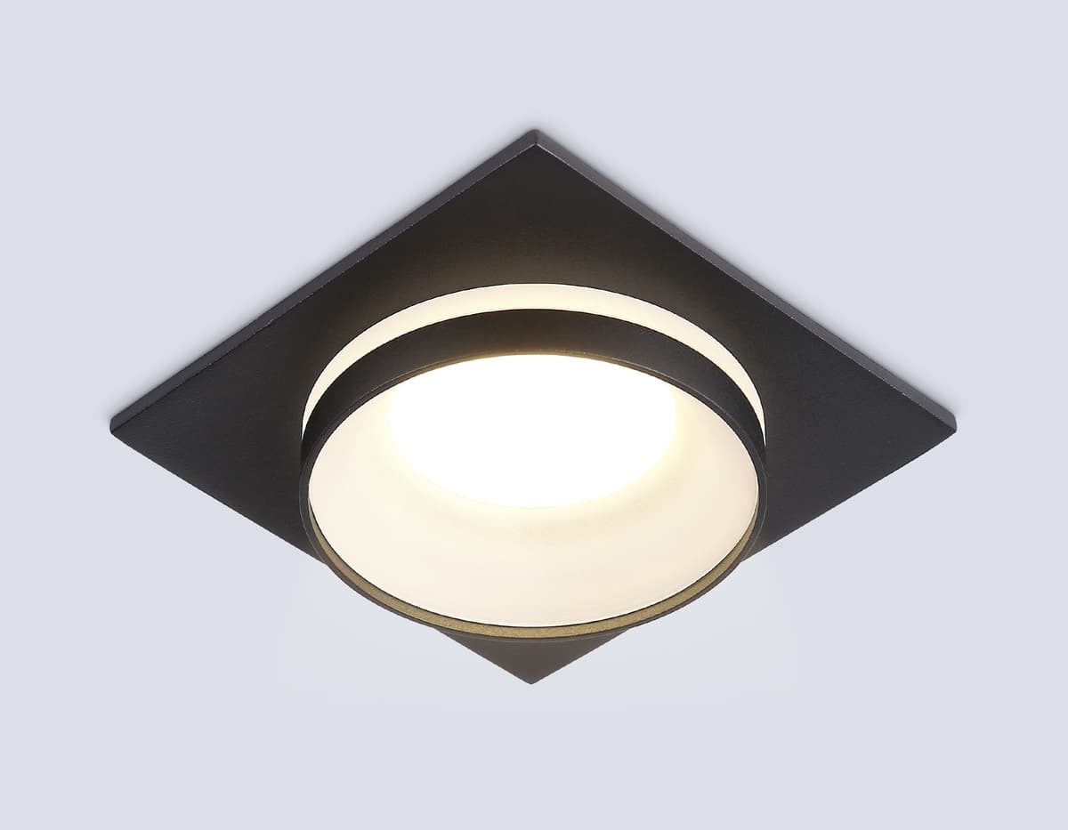 Встраиваемый точечный светильник GU5.3 TN30710 BK черный GU5.3 92*92*36 Ambrella Light 9