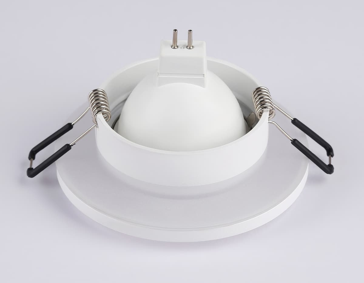 Встраиваемый точечный светильник GU5.3 TN3200 WH белый GU5.3 D92*32 Ambrella Light 10