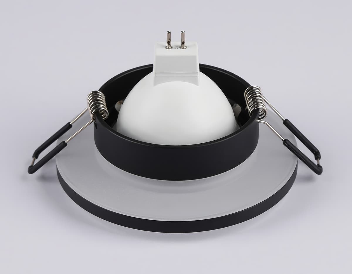Встраиваемый точечный светильник GU5.3 TN3201 BK черный GU5.3 D92*32 Ambrella Light 10