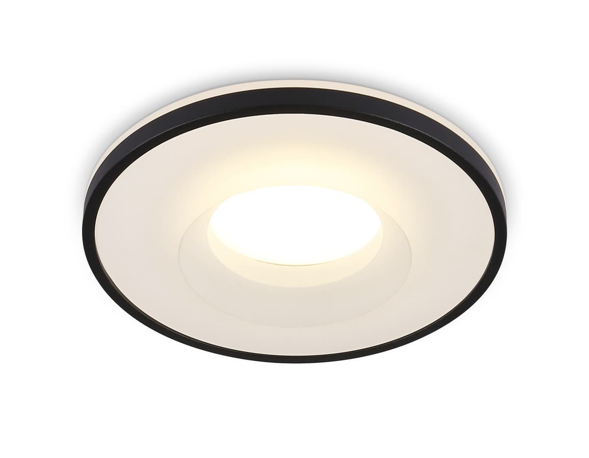 Встраиваемый точечный светильник GU5.3 TN3201 BK черный GU5.3 D92*32 Ambrella Light 7