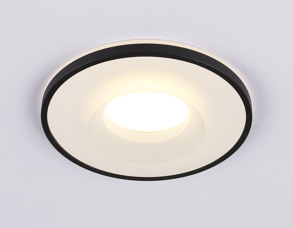 Встраиваемый точечный светильник GU5.3 TN3201 BK черный GU5.3 D92*32 Ambrella Light 8