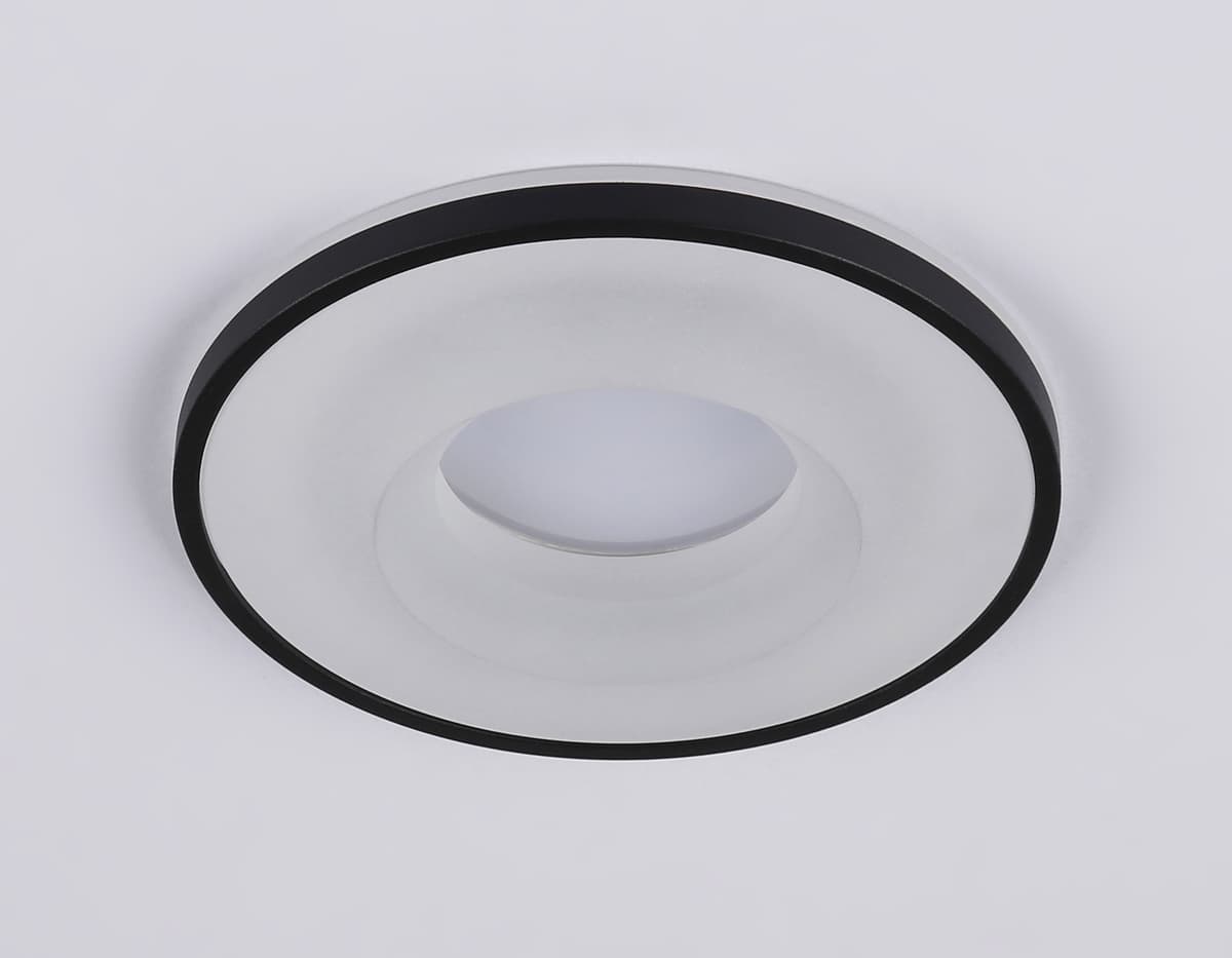 Встраиваемый точечный светильник GU5.3 TN3201 BK черный GU5.3 D92*32 Ambrella Light 9
