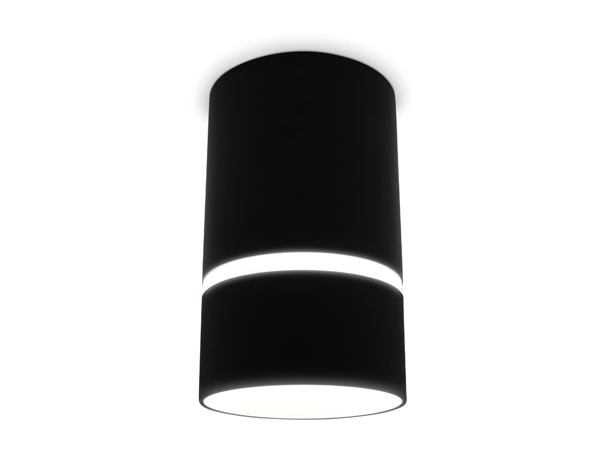 Накладной точечный светильник с акрилом TN3412 SBK черный песок GU5.3 D65*105 Ambrella Light 7