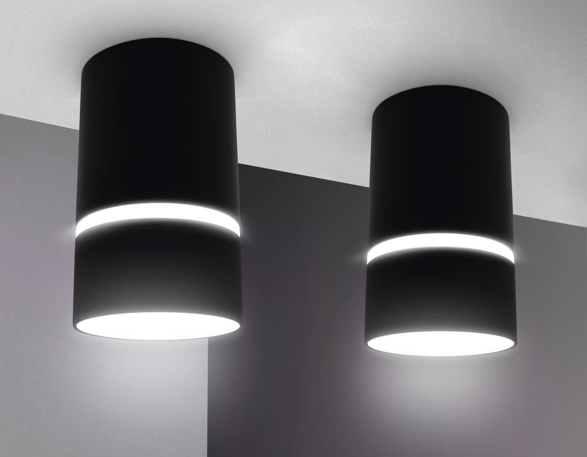Накладной точечный светильник с акрилом TN3412 SBK черный песок GU5.3 D65*105 Ambrella Light 8