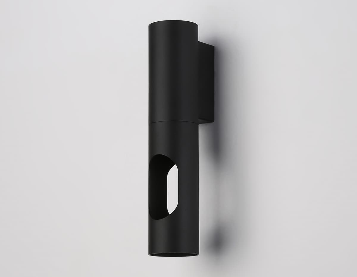 Светильник настенный со сменной лампой GU10 TN5102 BK черный GU10 max 12W 250*55*80 Ambrella Light 7