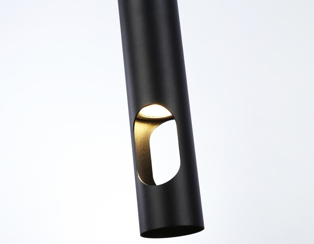 Светильник подвесной со сменной лампой GU10 TN5108 BK черный GU10 max 12W D55*1245 Ambrella Light 10