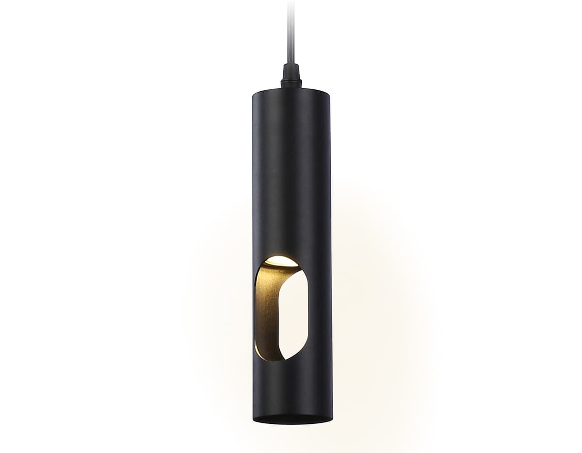 Светильник подвесной со сменной лампой GU10 TN5108 BK черный GU10 max 12W D55*1245 Ambrella Light 7