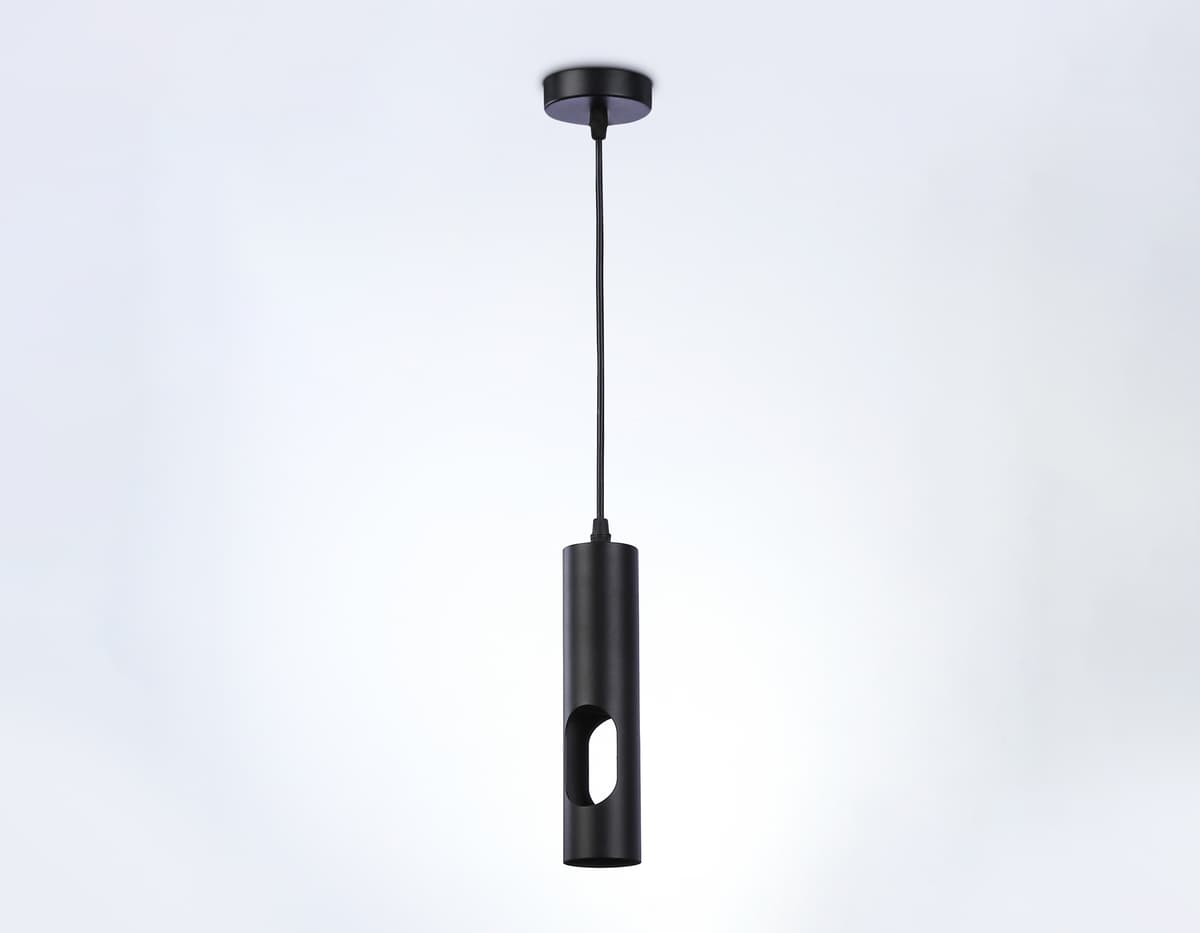 Светильник подвесной со сменной лампой GU10 TN5108 BK черный GU10 max 12W D55*1245 Ambrella Light 8