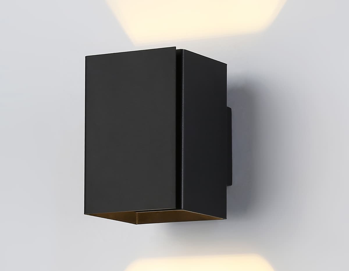 Светильник настенный со сменной лампой G9 TN5118 BK черный G9 max 40W 120*80*105 Ambrella Light 6