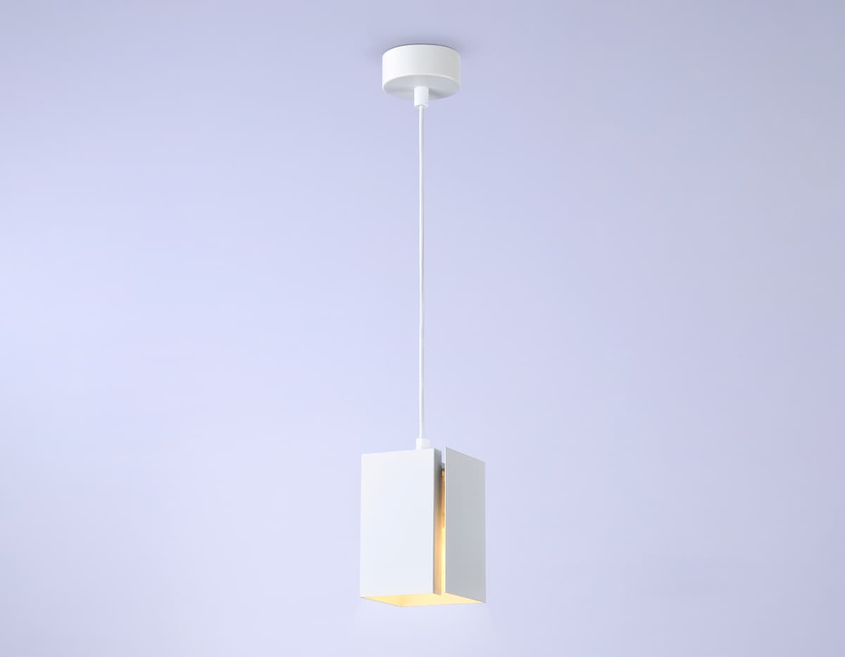 Светильник подвесной со сменной лампой G9 TN5122 WH белый E27 max 40W 80*80*1150 Ambrella Light 8