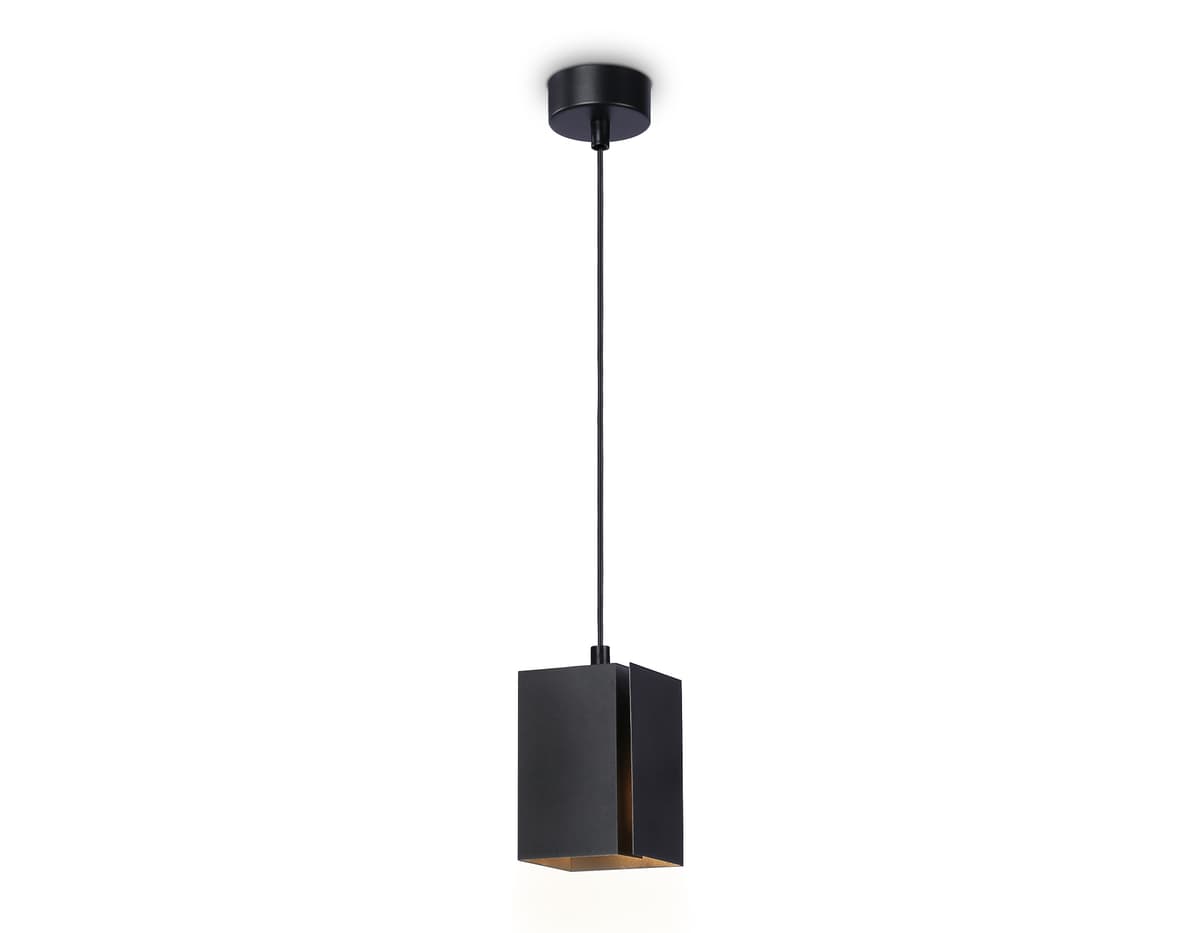 Светильник подвесной со сменной лампой TN5125 BK черный E27 max 40W 80*80*1150 Ambrella Light 6