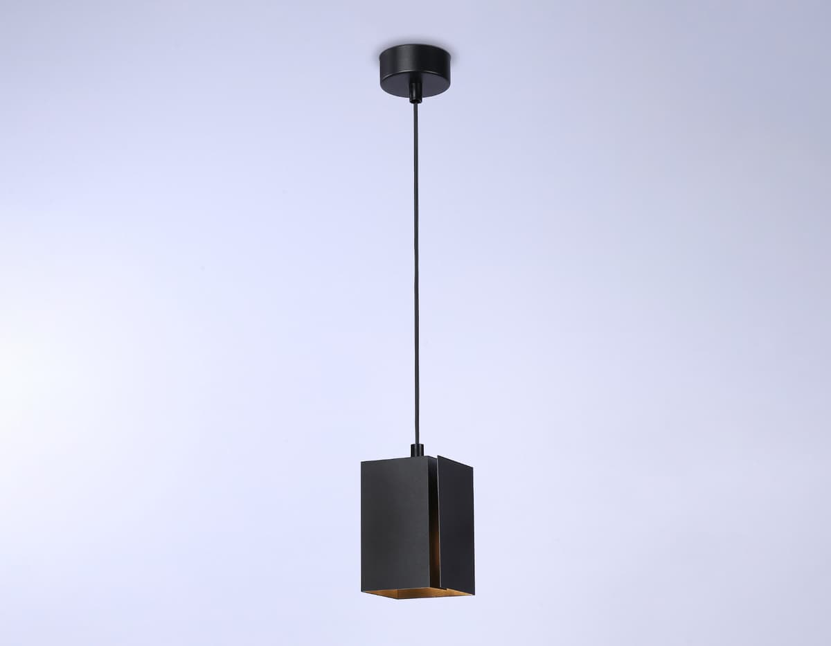 Светильник подвесной со сменной лампой TN5125 BK черный E27 max 40W 80*80*1150 Ambrella Light 8