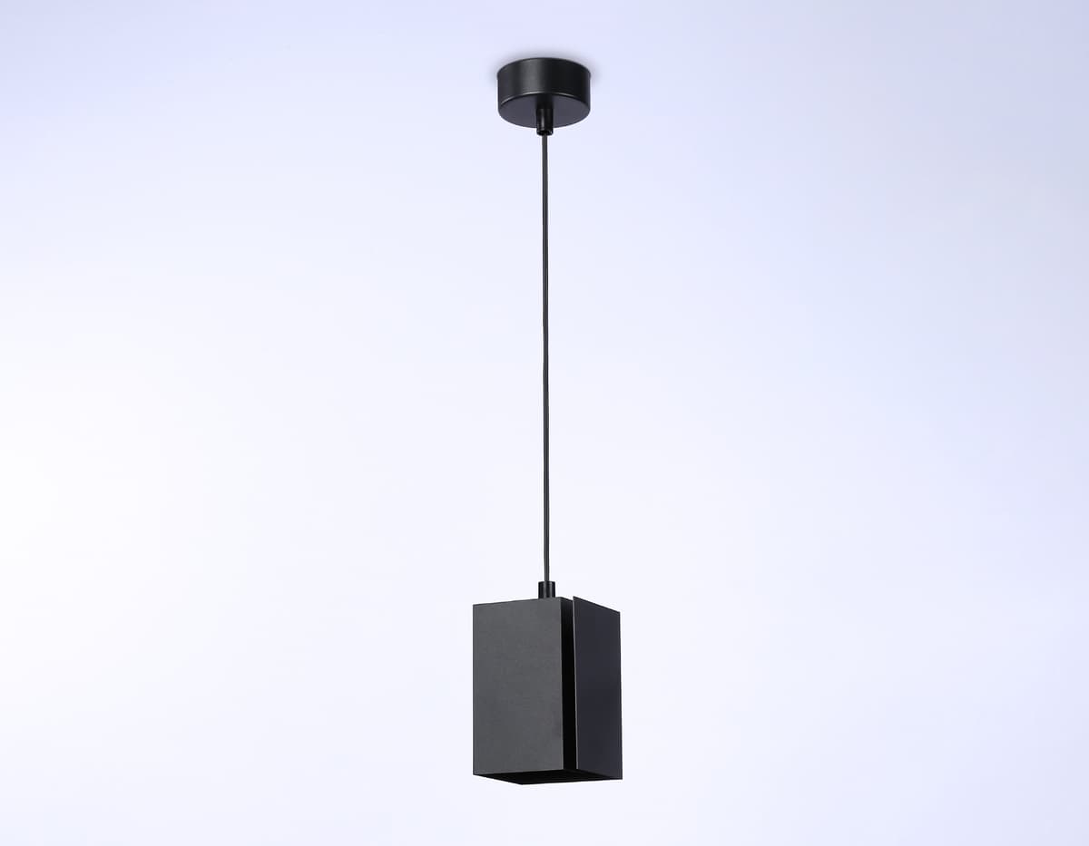 Светильник подвесной со сменной лампой TN5125 BK черный E27 max 40W 80*80*1150 Ambrella Light 9