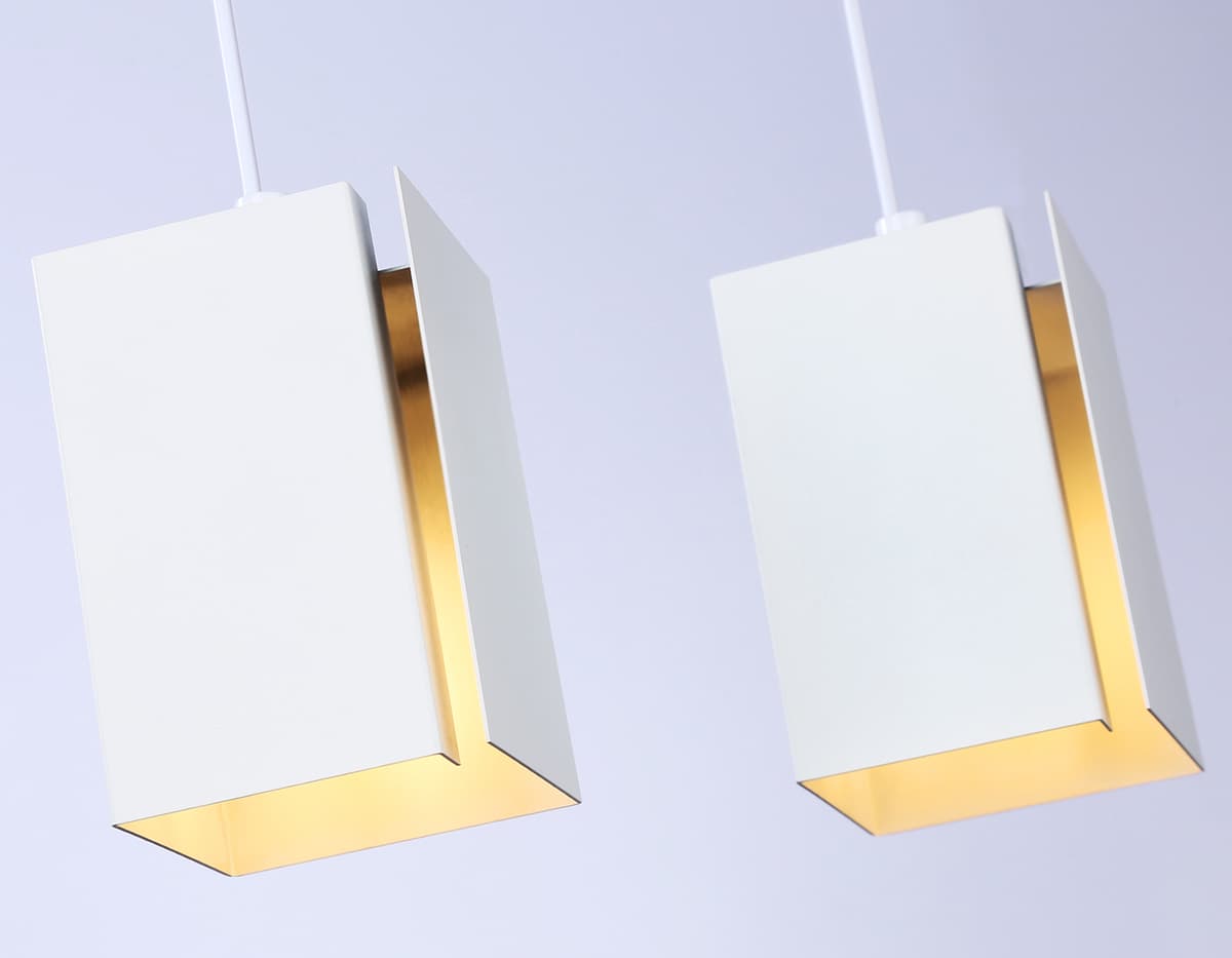 Светильник подвесной со сменной лампой G9 TN5131/2 WH белый E27/2 max 40W 260*80*1150 Ambrella Light 12