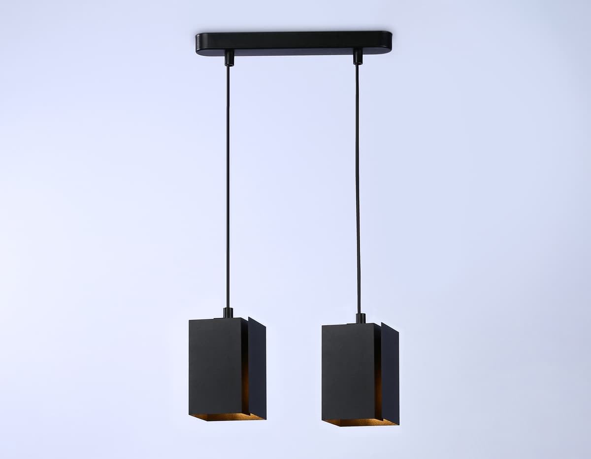 Светильник подвесной со сменной лампой G9 TN5133/2 BK черный E27/2 max 40W 260*80*1150 Ambrella Light 9