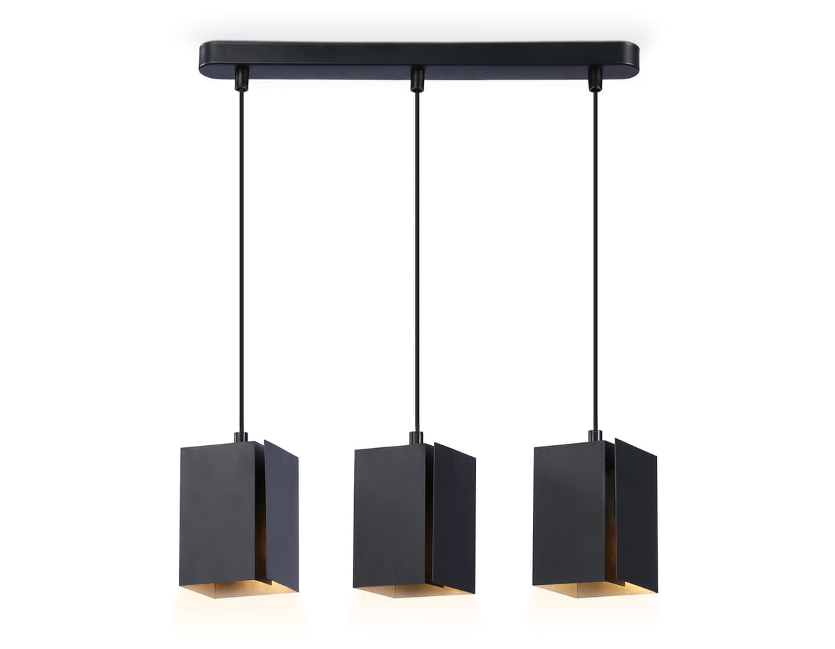 Светильник подвесной со сменной лампой G9 TN5141/3 BK черный E27/3 max 40W 400*80*1150 Ambrella Light 6