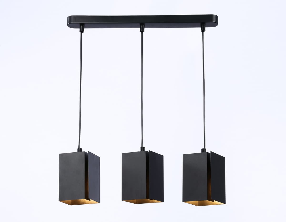 Светильник подвесной со сменной лампой G9 TN5141/3 BK черный E27/3 max 40W 400*80*1150 Ambrella Light 8