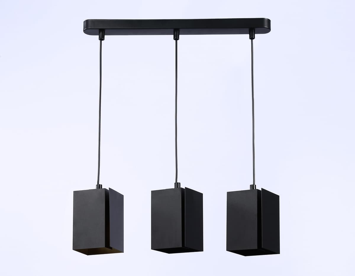 Светильник подвесной со сменной лампой G9 TN5141/3 BK черный E27/3 max 40W 400*80*1150 Ambrella Light 9