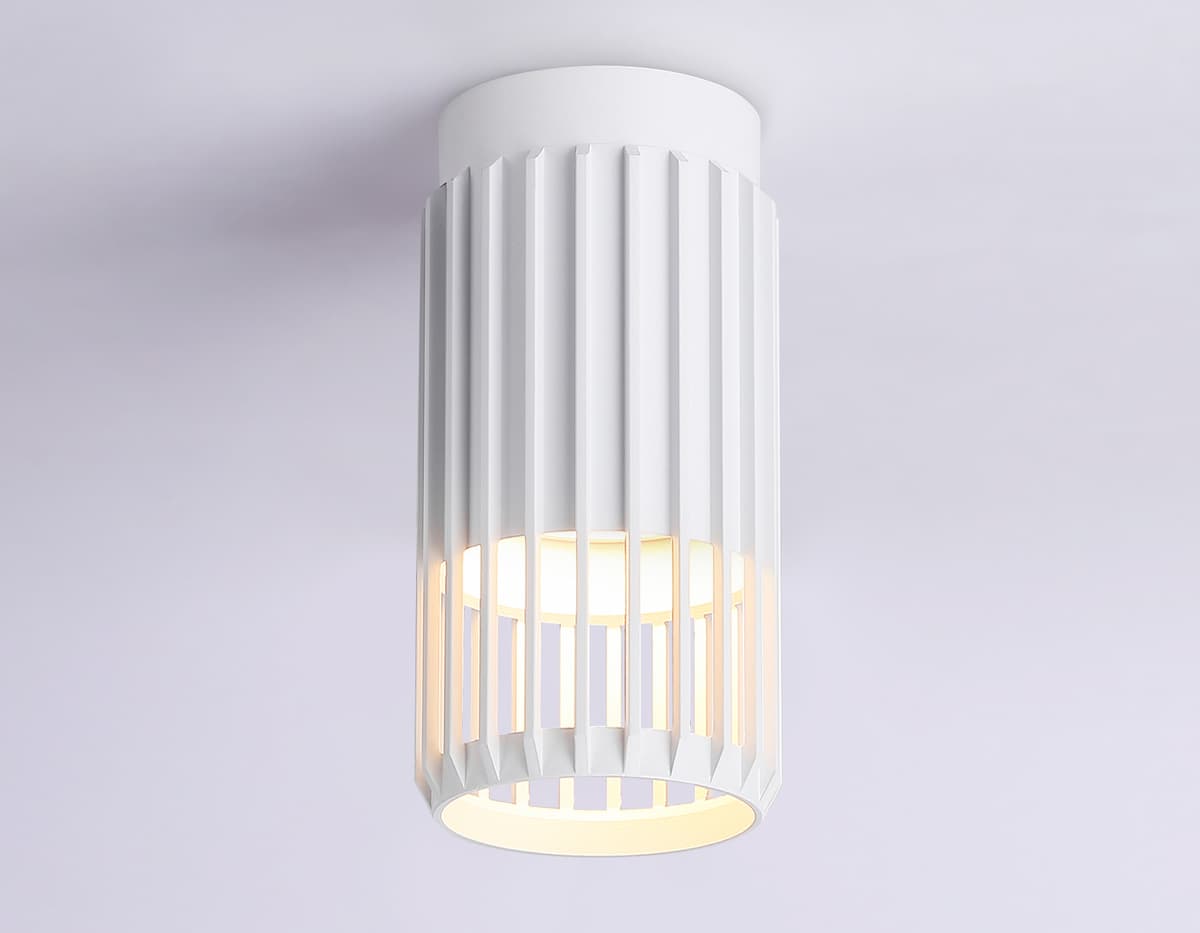 Накладной светильник со сменной лампой GU10 TN51672 WH белый GU10 D60*120 Ambrella Light 7