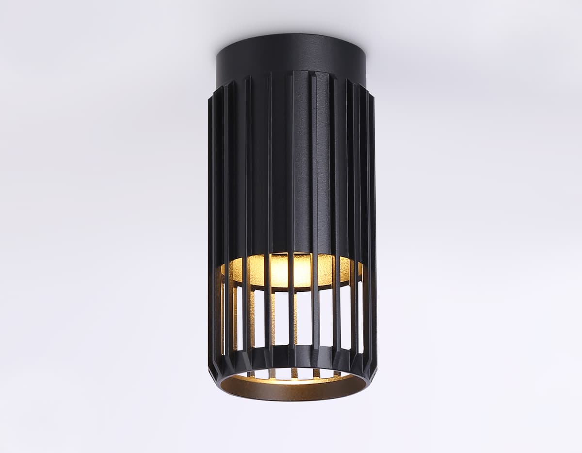Накладной светильник со сменной лампой GU10 TN51674 BK черный GU10 D60*120 Ambrella Light 11