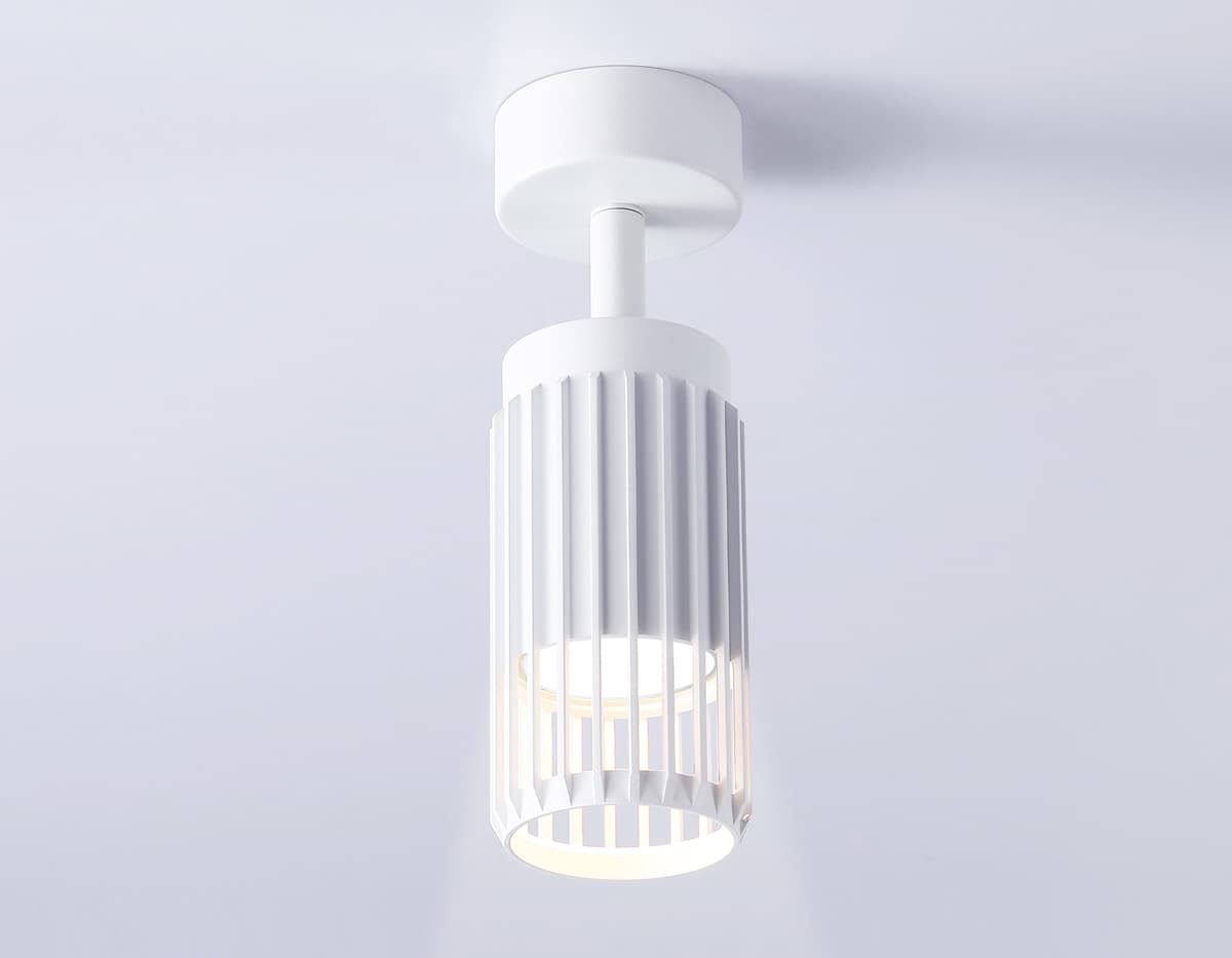 Накладной поворотный спот со сменной лампой GU10 TN51677 WH белый GU10 D60*120 Ambrella Light 11