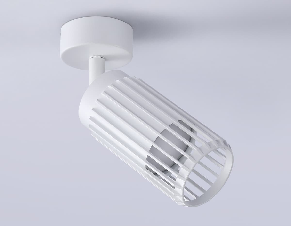Накладной поворотный спот со сменной лампой GU10 TN51677 WH белый GU10 D60*120 Ambrella Light 13
