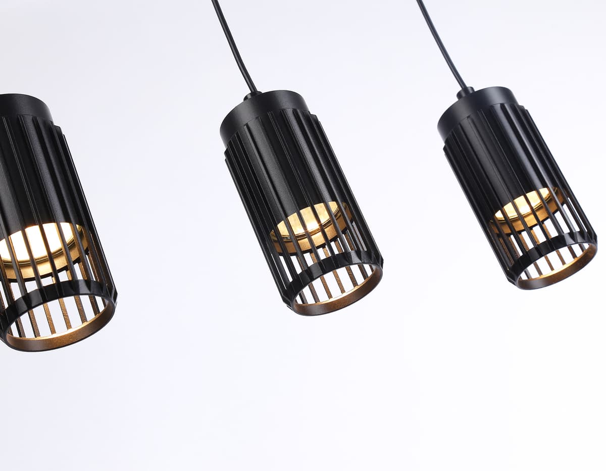 Подвесной светильник со сменной лампой GU10 TN51699/3 BK черный GU10/3 400*60*1120 Ambrella Light 6
