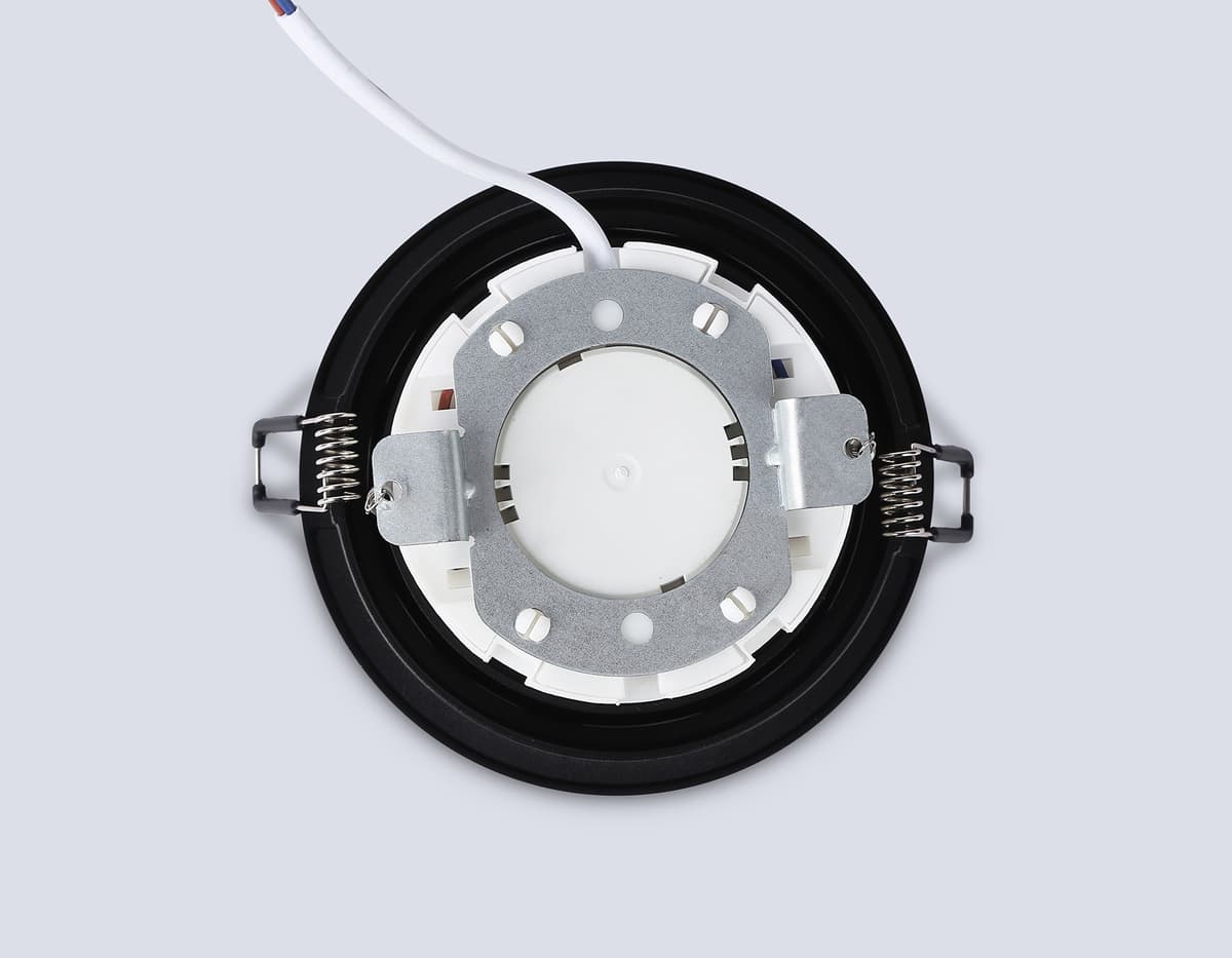 Встраиваемый точечный светильник GX53 TN51802 BK черный GX53 max 15W D110*23 Ambrella Light 12