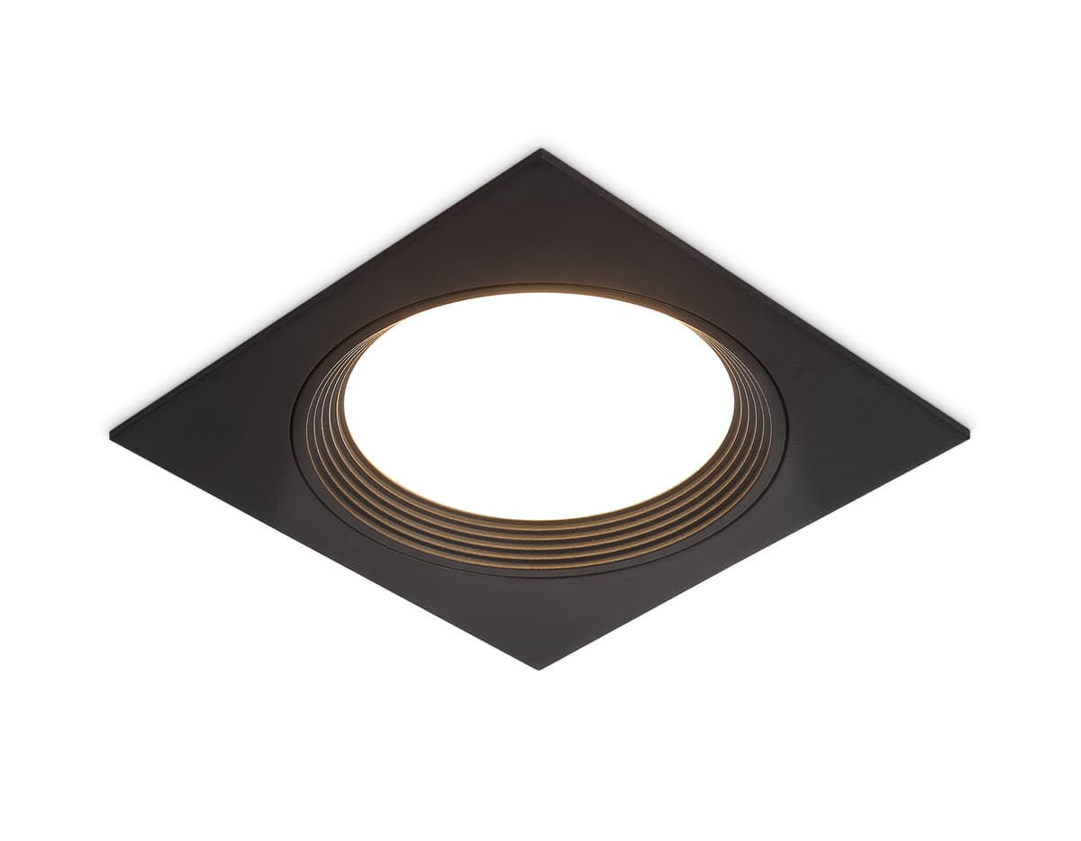 Встраиваемый точечный светильник GX53 TN51804 BK черный GX53 max 15W 110*110*23 Ambrella Light 8