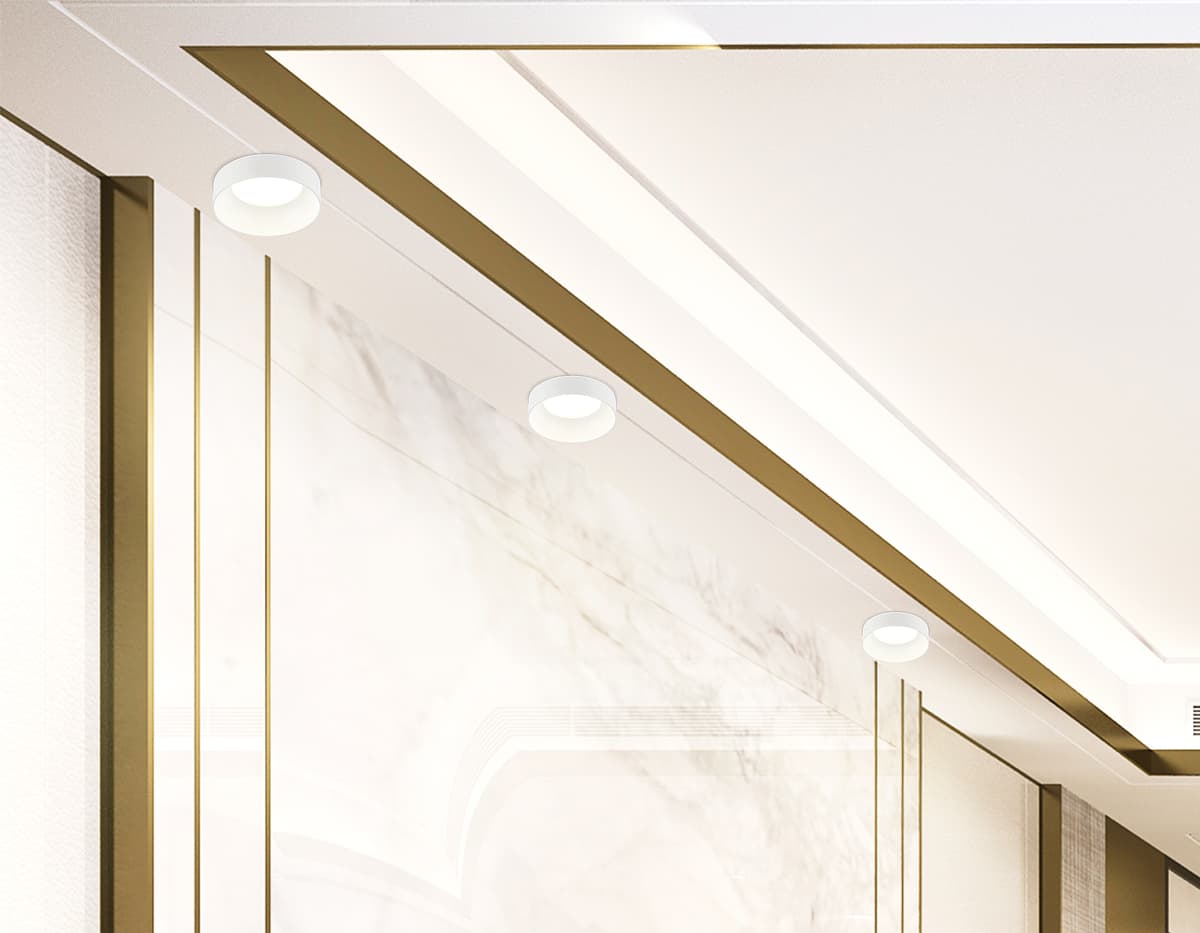 Светильник встраиваемый со сменной лампой GX53 TN51816 WH белый IP20 GX53 D100*63 Ambrella Light 13