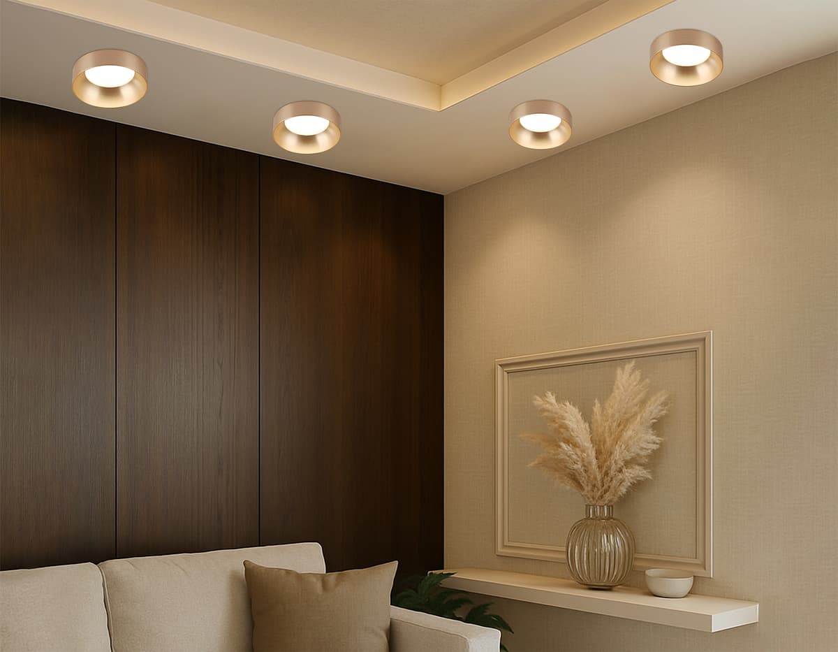 Светильник встраиваемый со сменной лампой GX53 TN51818 GD золото IP20 GX53 D100*63 Ambrella Light 13