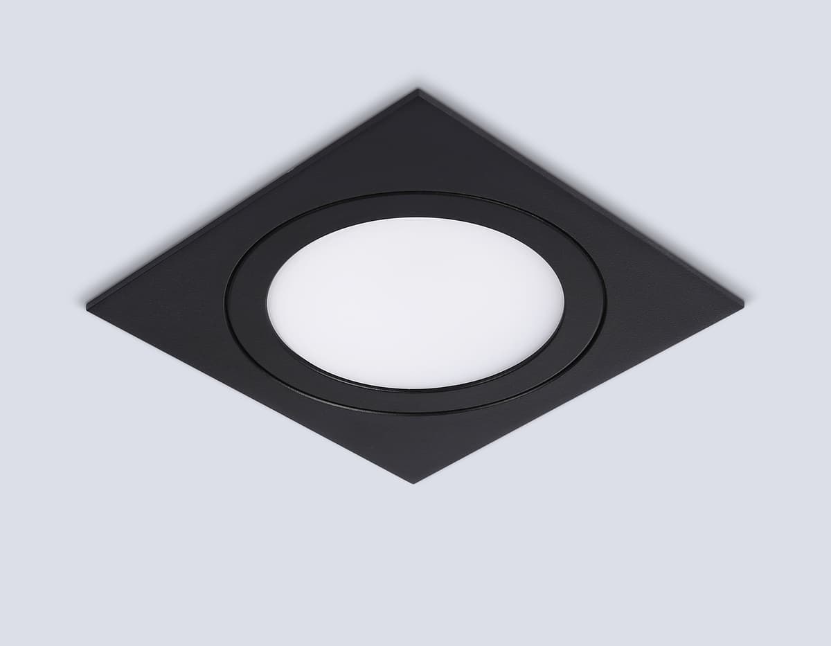 Встраиваемый точечный светильник GX53 TN51825 BK черный GX53 max 15W 110*110*39 Ambrella Light 10