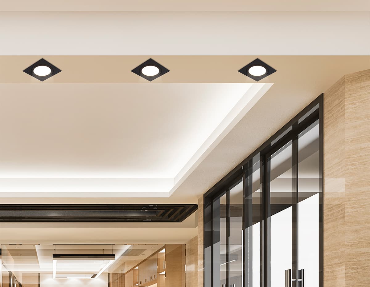 Встраиваемый точечный светильник GX53 TN51825 BK черный GX53 max 15W 110*110*39 Ambrella Light 13