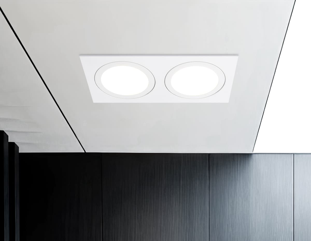 Встраиваемый точечный светильник GX53 TN51826/2 WH белый GX53/2 max 15W 215*110*39 Ambrella Light 15