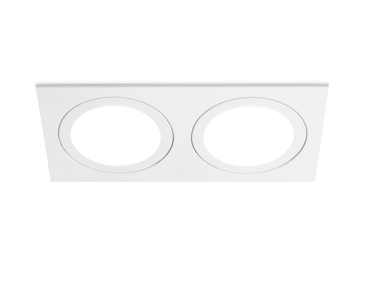 Встраиваемый точечный светильник GX53 TN51826/2 WH белый GX53/2 max 15W 215*110*39 Ambrella Light 9