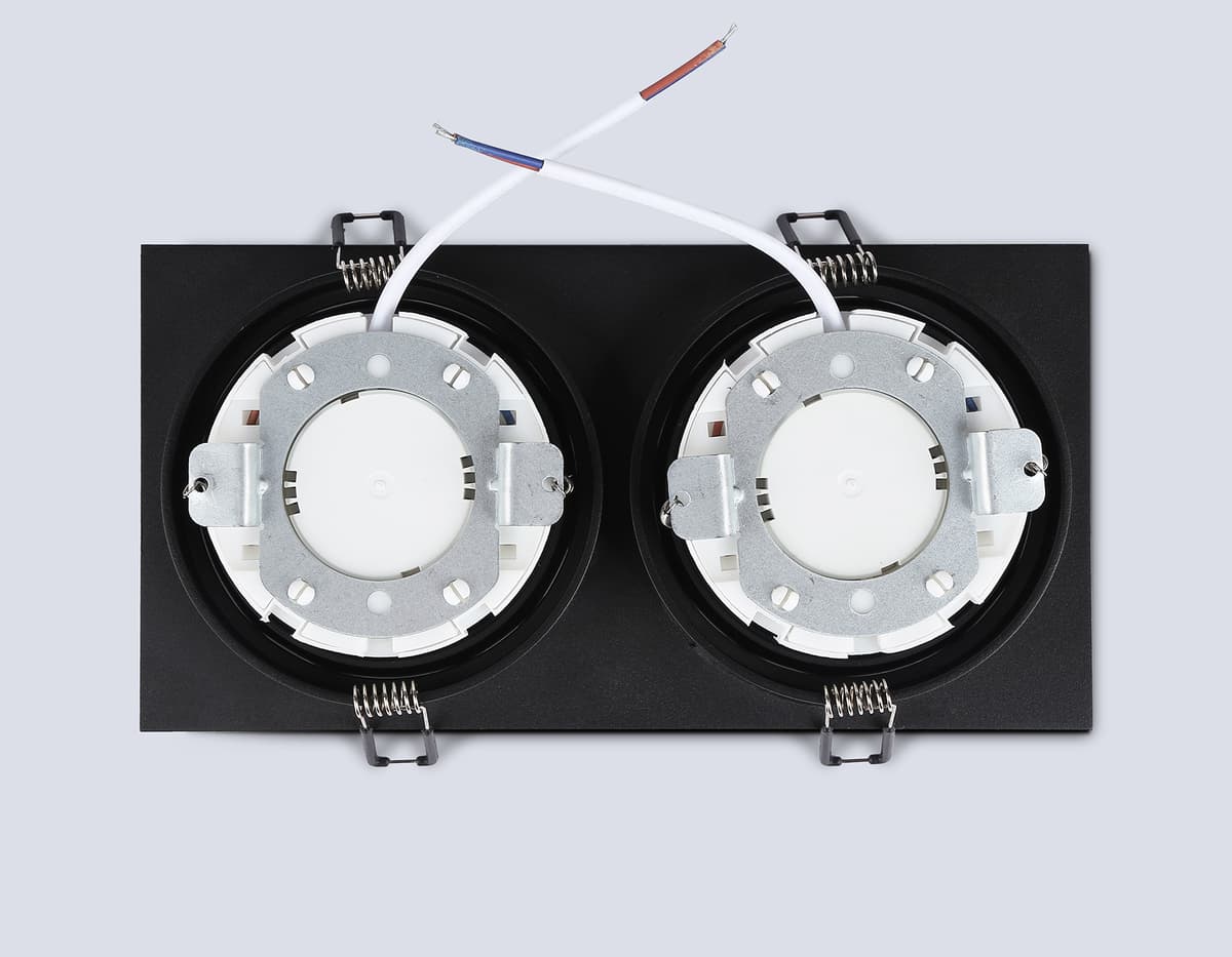 Встраиваемый точечный светильник GX53 TN51827/2 BK черный GX53/2 max 15W 215*110*39 Ambrella Light 13