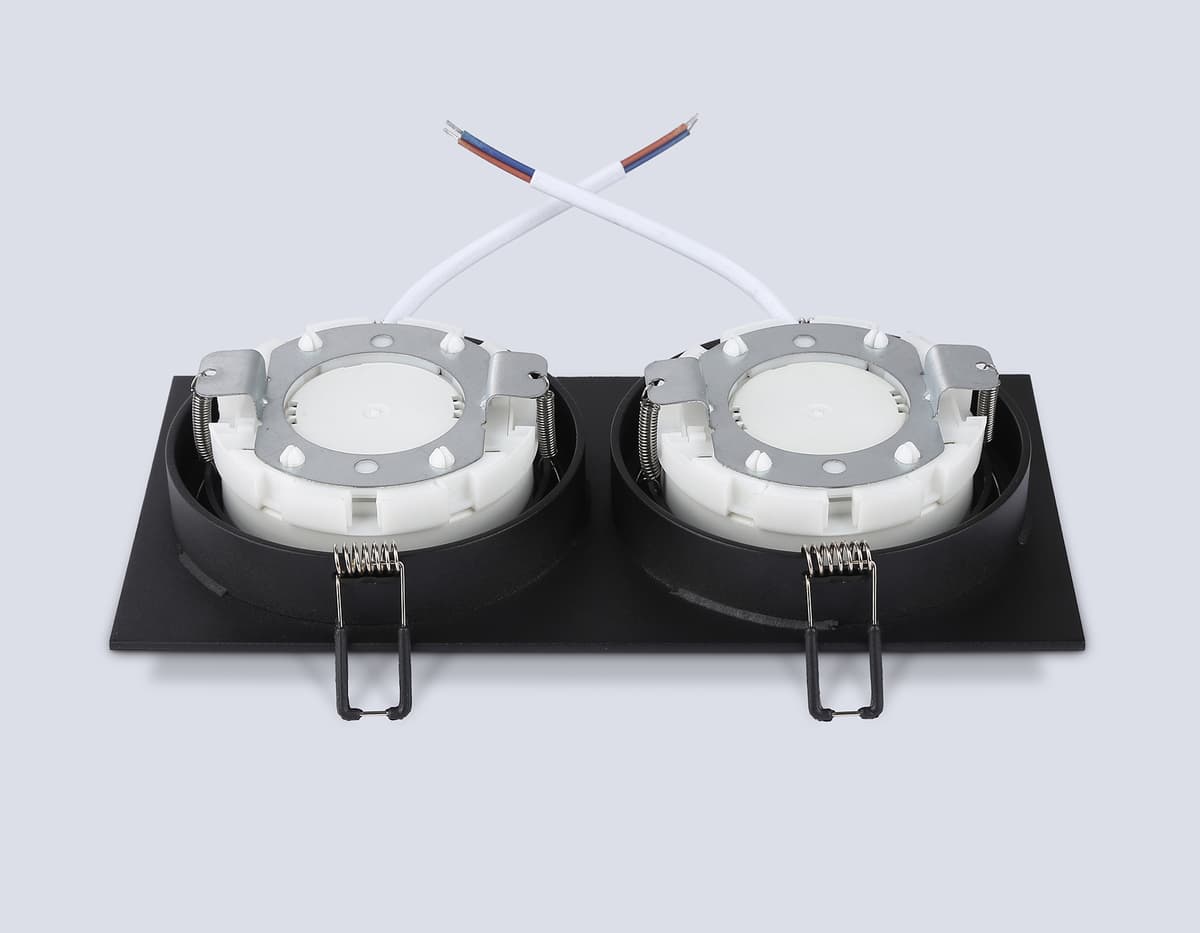 Встраиваемый точечный светильник GX53 TN51827/2 BK черный GX53/2 max 15W 215*110*39 Ambrella Light 14