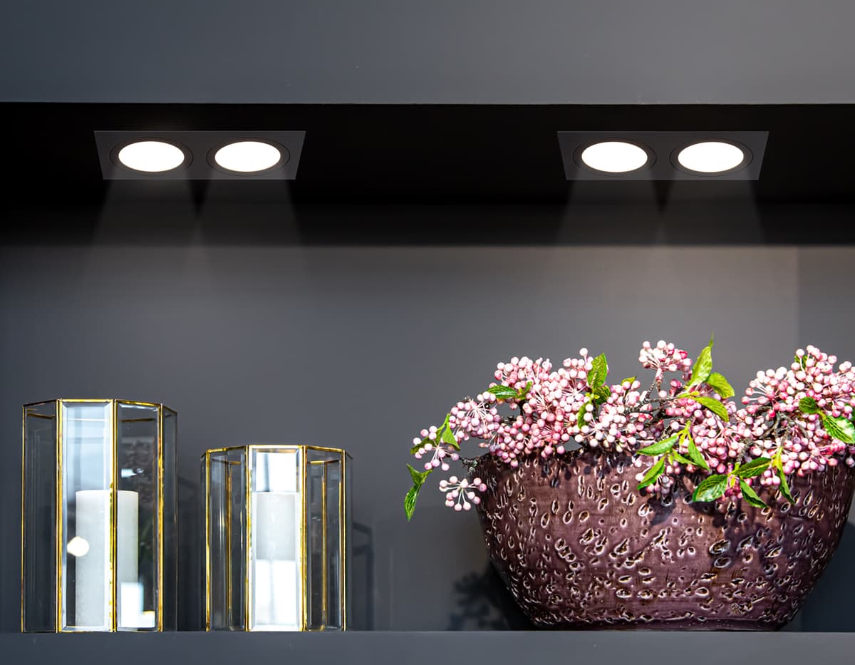Встраиваемый точечный светильник GX53 TN51827/2 BK черный GX53/2 max 15W 215*110*39 Ambrella Light 15