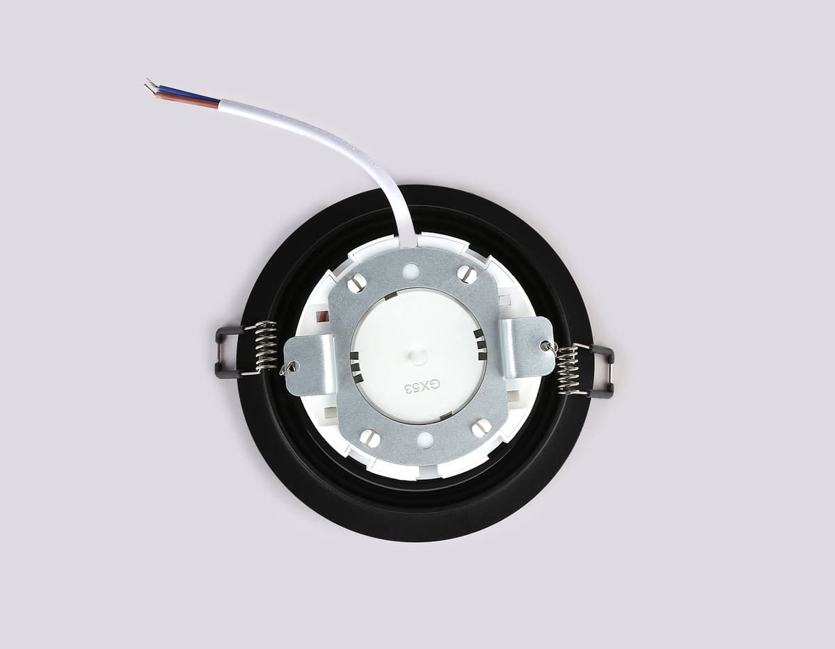 Встраиваемый поворотный точечный светильник GX53 TN51913 BK черный GX53 max 12W D115*23 Ambrella Light 12