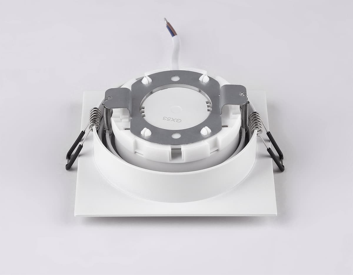 Встраиваемый поворотный точечный светильник GX53 TN51915 WH белый GX53 max 12W 115*115*23 Ambrella Light 12