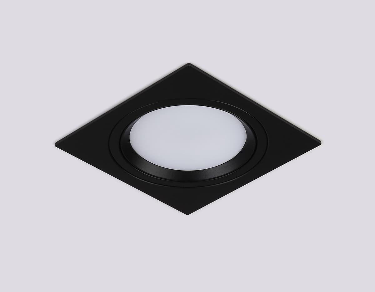 Встраиваемый поворотный точечный светильник GX53 TN51917 BK черный GX53 max 12W 115*115*23 Ambrella Light 9