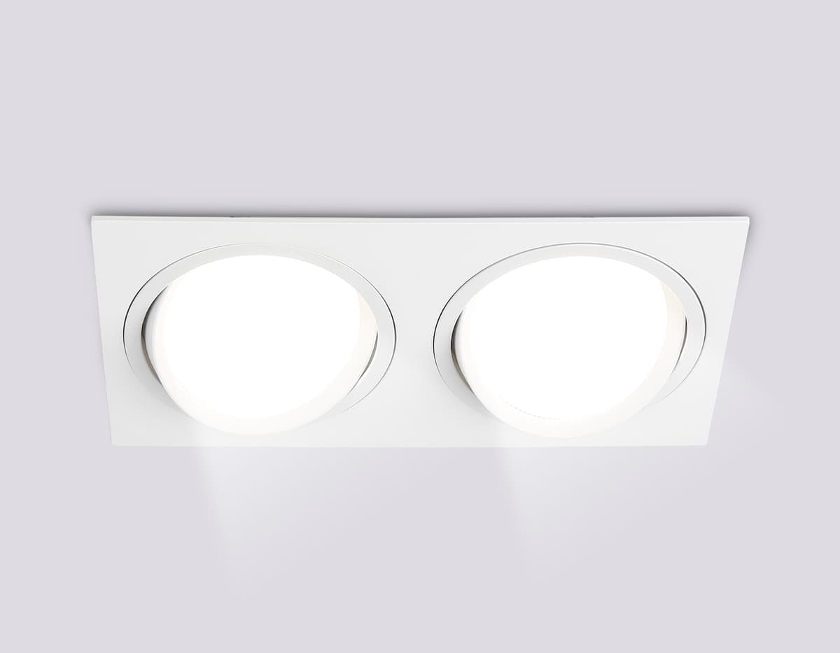 Встраиваемый поворотный точечный светильник GX53 TN51919/2 WH белый GX53 max 12W 220*115*23 Ambrella Light 10