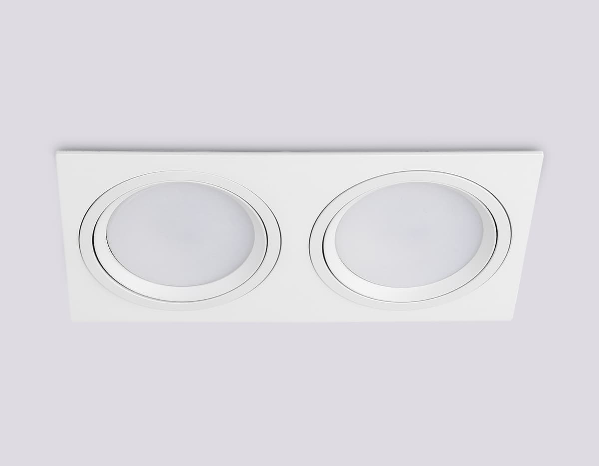 Встраиваемый поворотный точечный светильник GX53 TN51919/2 WH белый GX53 max 12W 220*115*23 Ambrella Light 11