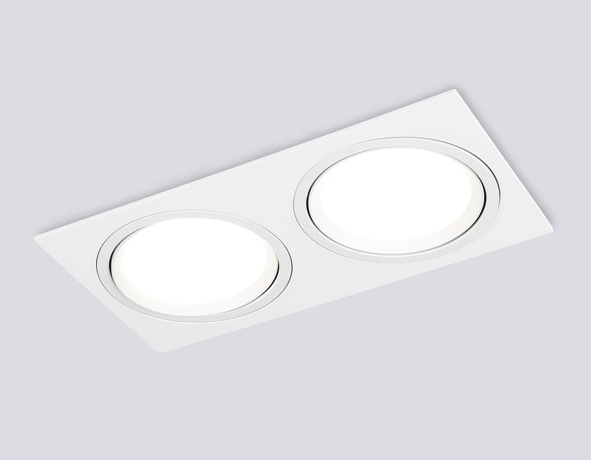 Встраиваемый поворотный точечный светильник GX53 TN51919/2 WH белый GX53 max 12W 220*115*23 Ambrella Light 12