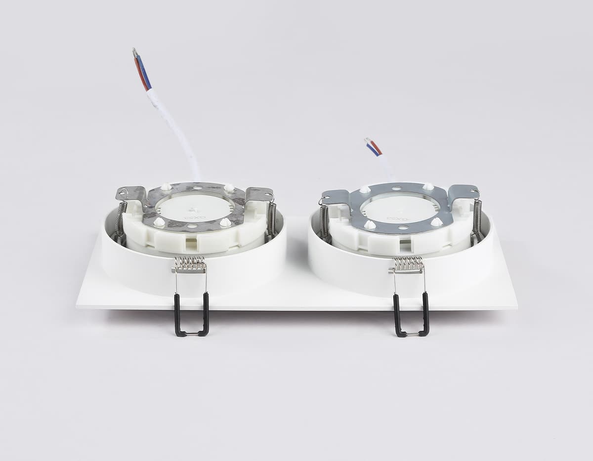 Встраиваемый поворотный точечный светильник GX53 TN51919/2 WH белый GX53 max 12W 220*115*23 Ambrella Light 14