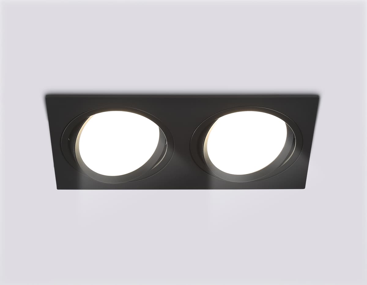 Встраиваемый поворотный точечный светильник GX53 TN51920/2 BK черный GX53 max 12W 220*115*23 Ambrella Light 10